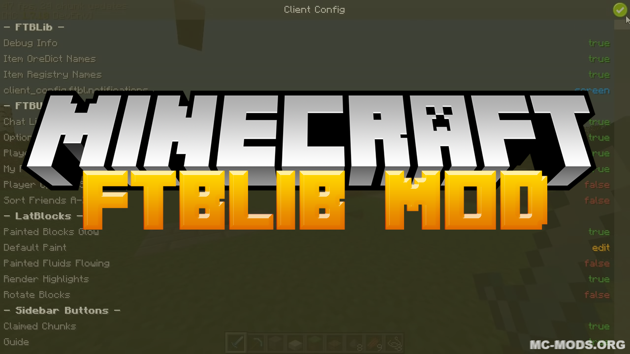FTBLib Mod (1.19.2, 1.18.2) — FTB Library, Library for FTB’s Mods – MC ...