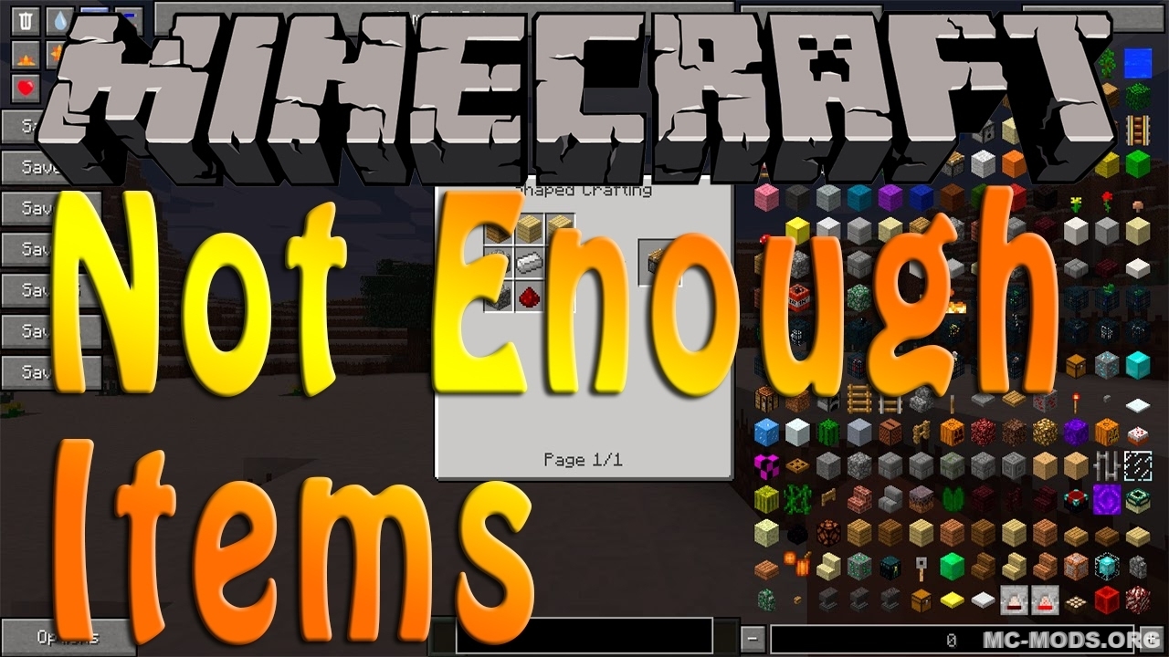 Not Enough Items Mod (1.12.2, 1.11.2) — Too Many Items, Recipe Book ...