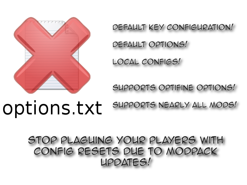 Default Options Mod 1 19 4 1 18 2 Default Configuration MC Mods Default options mod 1 19 4 1 18 2 default configuration mc mods