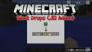 Block Drops (JEI Addon) Mod (1.14.4, 1.12.2) — Shows the Drops of a Block