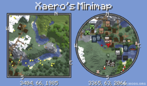 Xaero’s Minimap Mod (1.19.4, 1.18.2) — Radar, Waypoint, Zoom